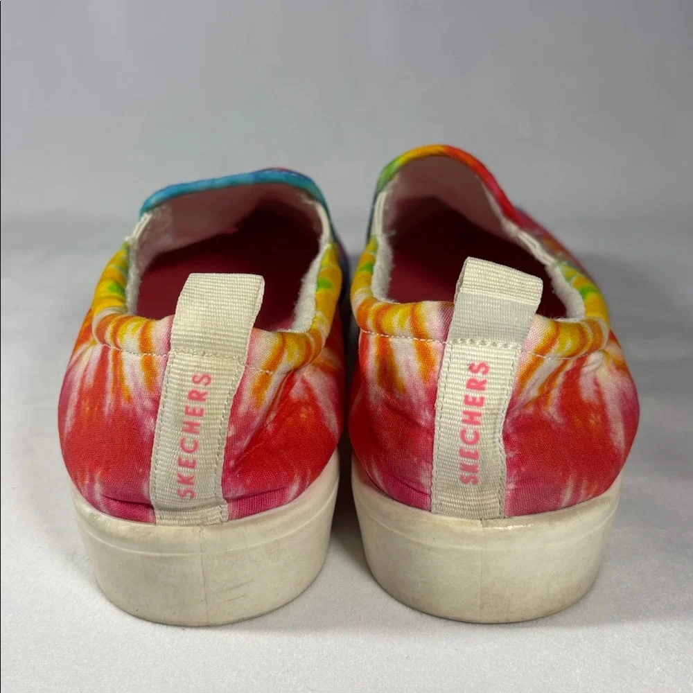 Skechers Canvas Tie-Dye Slip-On Sneakers Poppy Rainbow **